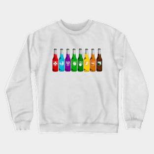 Zombie Perks Lined Up on Yellow Crewneck Sweatshirt